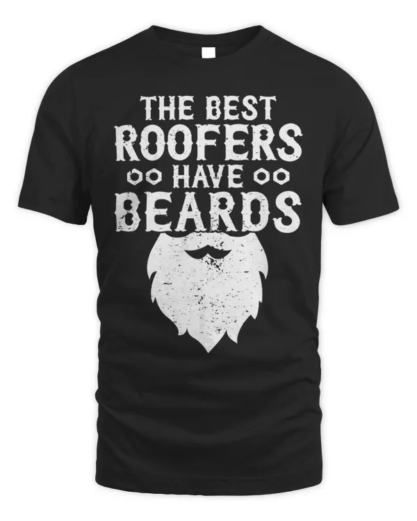 Roofer Funny Retro Roofing Roof Equipment Job Repair Beard
