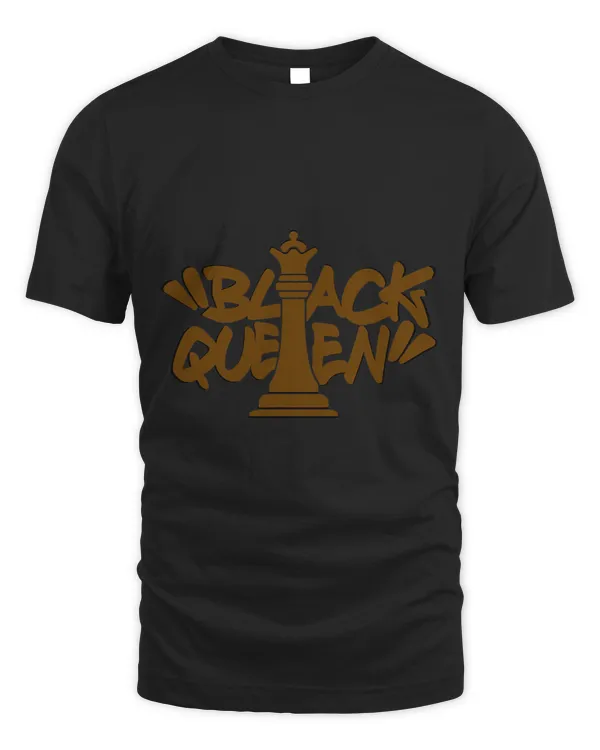 GGT Chess Piece Black Queen Graffiti Style Brown Melanin
