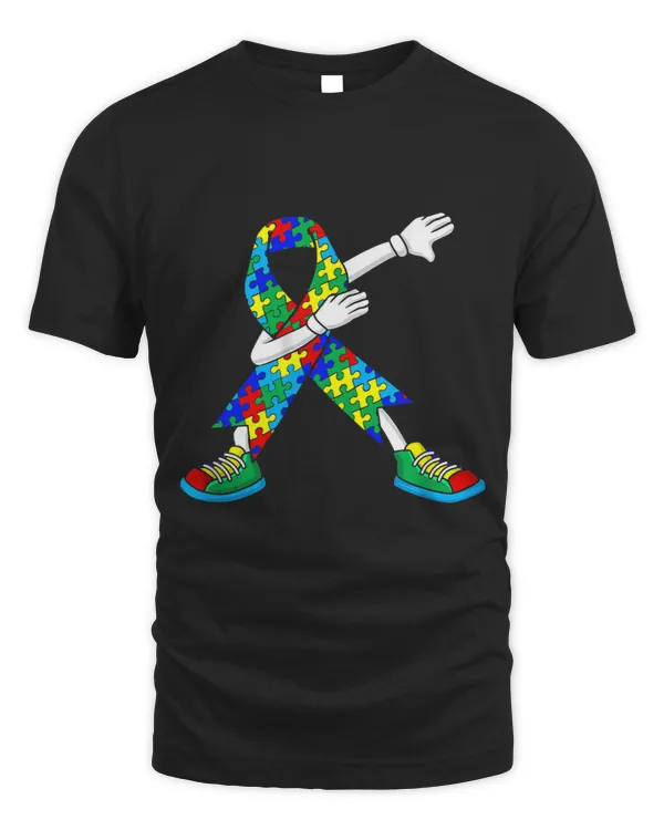 Autism Awareness Kids Dabbing Puzzle Piece Love Dab Dance