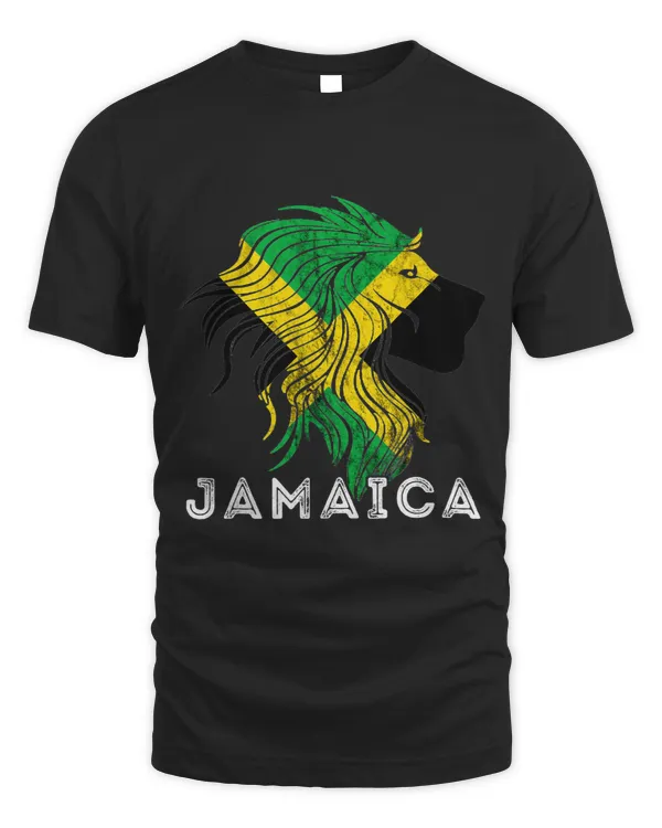 Jamaica Lion Head Jamaica Flag Roots Pride Heritage