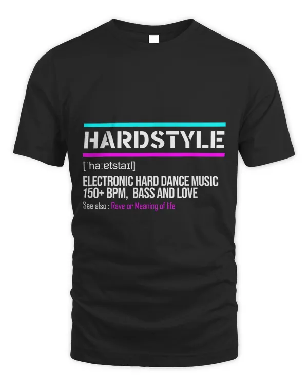 Hardstyle Definition Bass Love Rave Festival EDM Party Men
