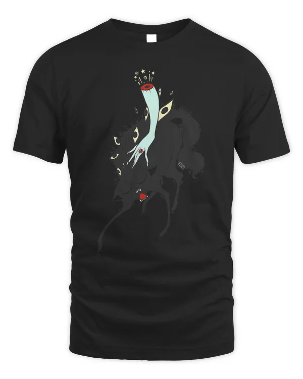 Black Cat With Witch Arm Funny Goth Art