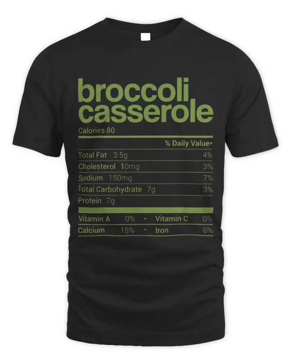 Broccoli Casserole Nutrition Facts Thanksgiving Food