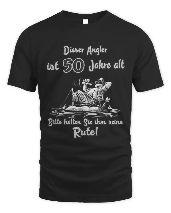 The gift for anglers 50 years old grey