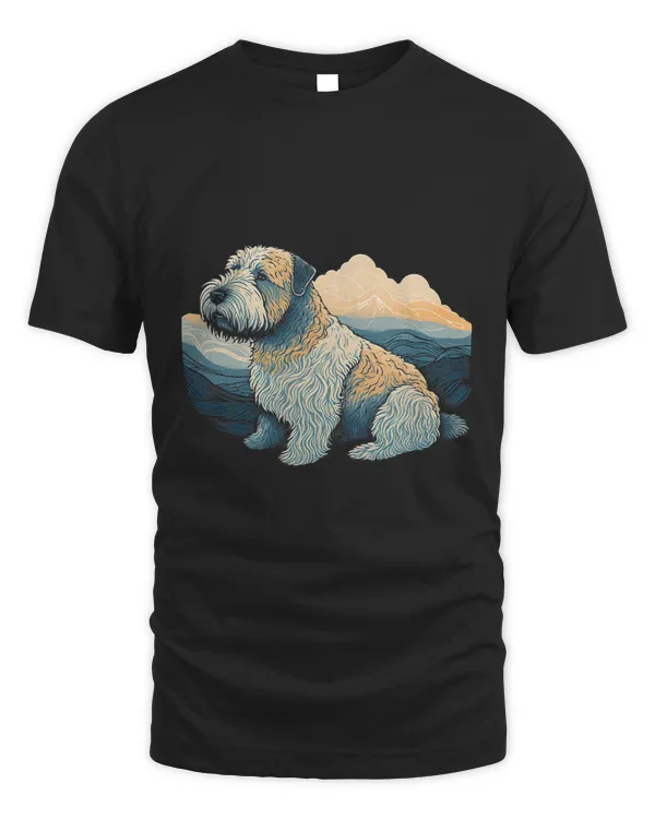 Surrealism Japanese Painting SoftCoated Wheaten Terrier dog 3