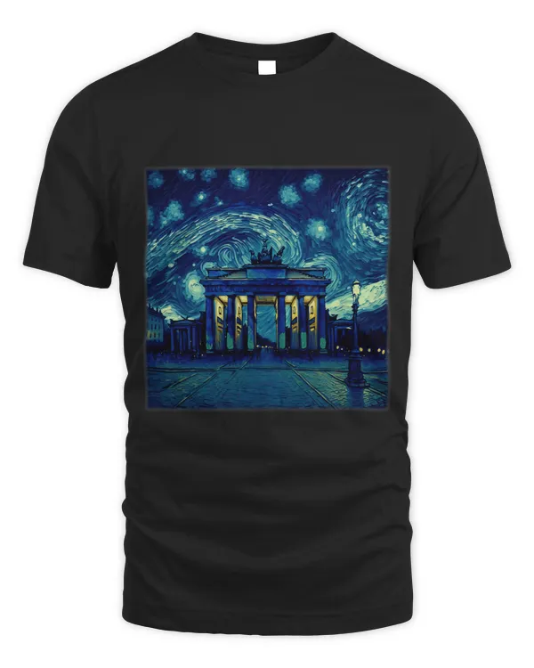 Surrealism Starry Night Brandenburg Gate 2
