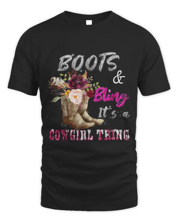 Funny Cowgirl Boots Bling Women Gift Cute Love Country Life