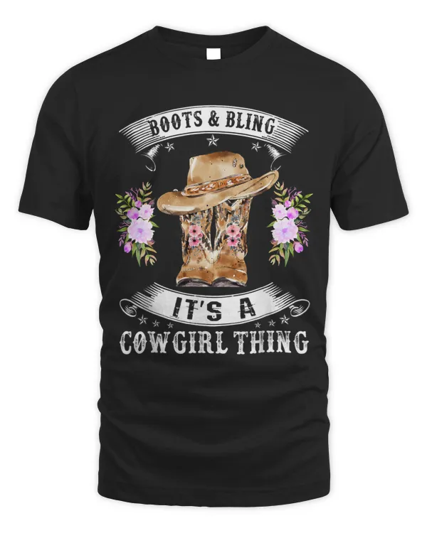 Boots Bling Its A Cowgirl Thing Cute Country Western Girl