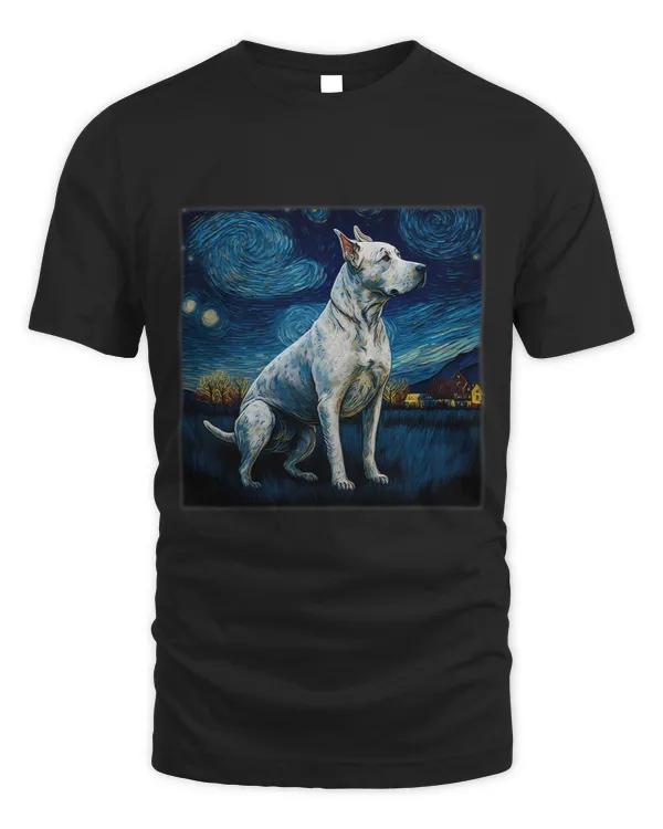Surrealism Starry Night Dogo Argentino Dog 1
