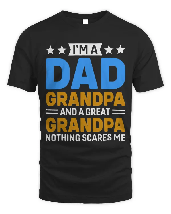 Mens Fathers Day Shirt for Dad Great Grandpa Tee Plus Size