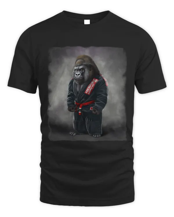 Gorilla Judo Karate Master in Black Judogi