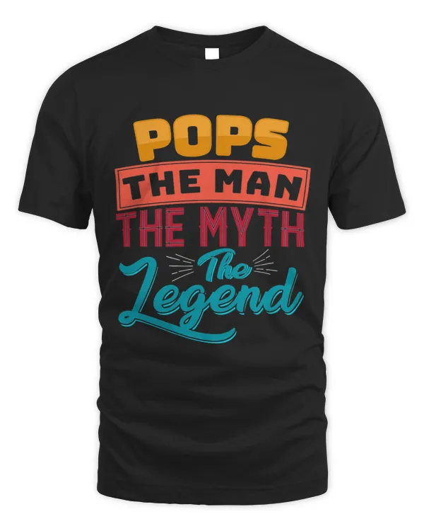 Mens Pops The Man The Myth The Legend Fathers Day