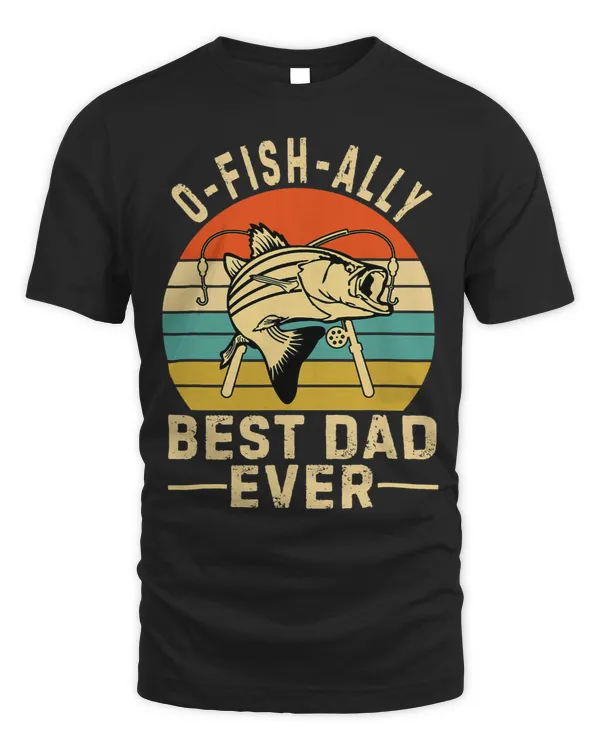 OFishAlly Best Dad Ever Vintage