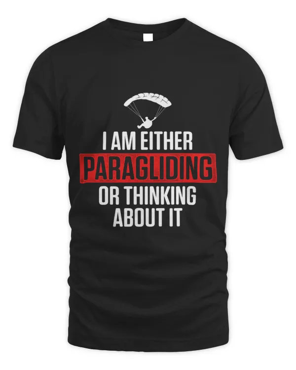 Paraglider Thinking About Funny Paragliding Paramotor