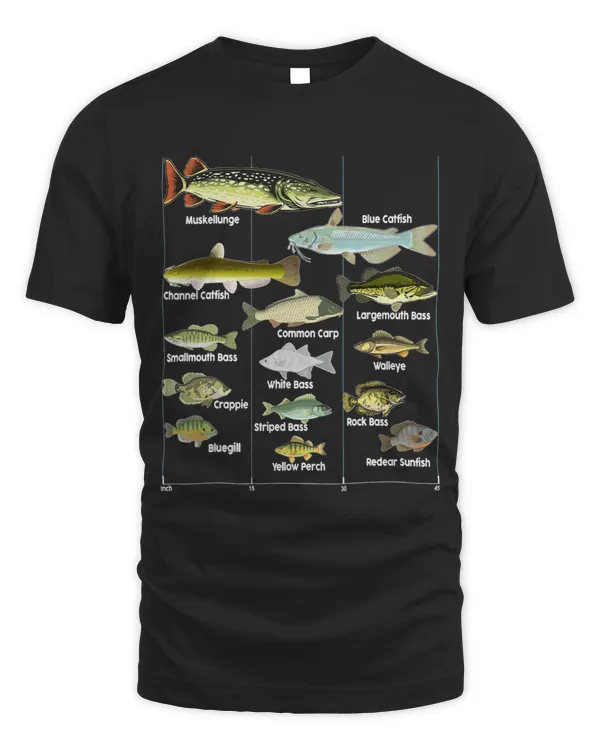 FishingShirts Types Of Freshwater Fish Species Toddler Boys