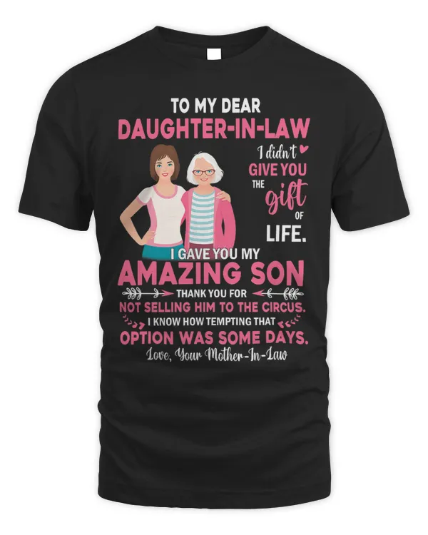 To My Dear DaughterInLaw I Gave Amazing Son Mothers Day