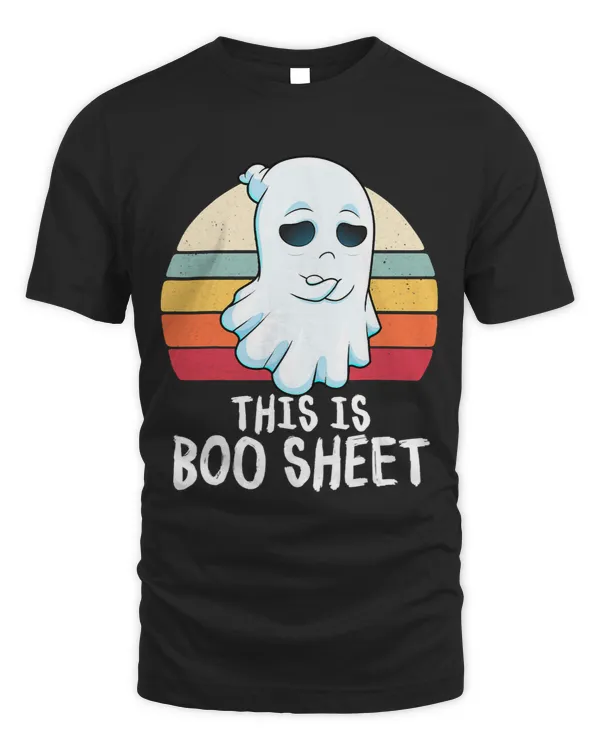 This Is Boo Sheet Ghost Retro Halloween Costume Men Women