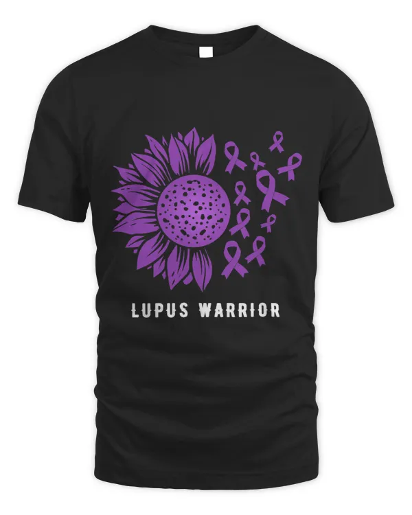 Lupus Warrior Sunflower with purple ribbons