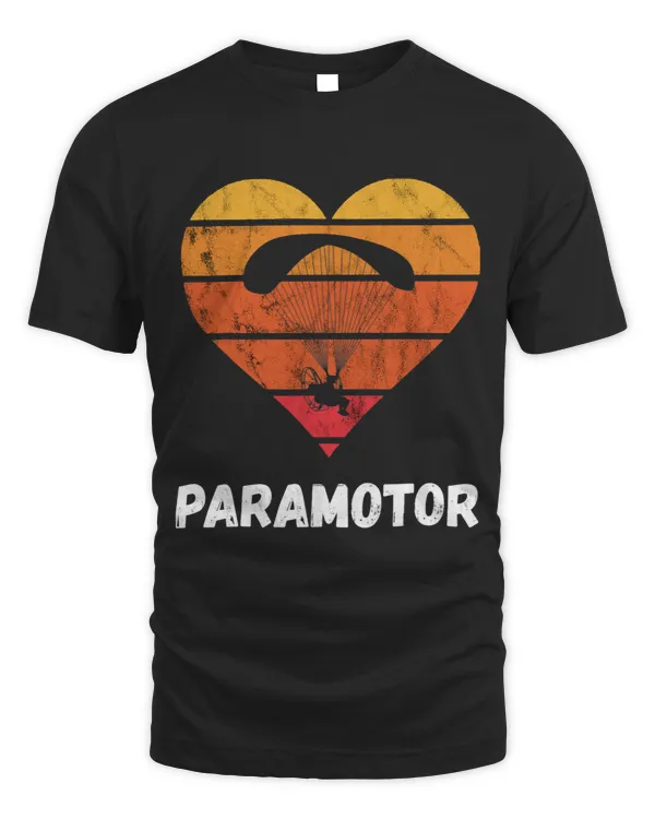 Paragliding Heart Vintage Parachute Paragliding Paramotor