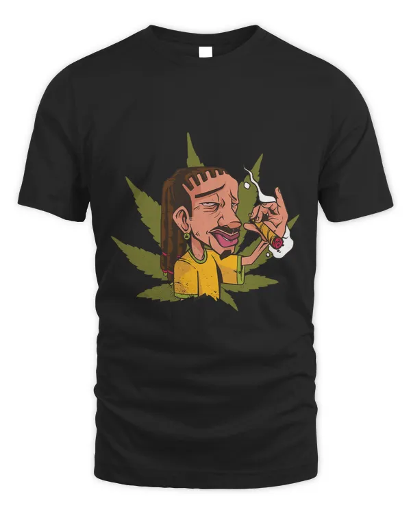 Rastafari Smoking Marijuana