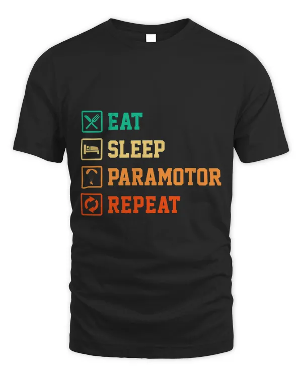 Eat Sleep Paramotor Repeat Paragliding Parachute Paraglider 3