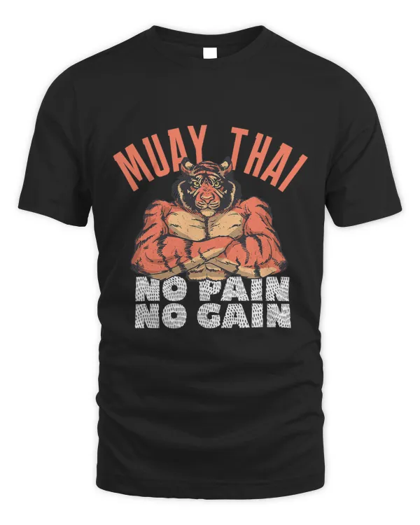 No Pain No Gain Funny Muay Thai