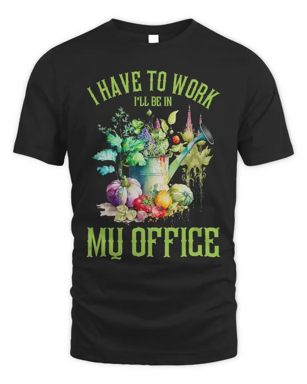 I’ve To Work Ill Be In My Office Watercolor Floral