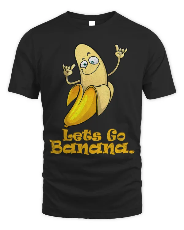 Lets Go Bananas Shirt Funny Fruit Pun Shirt Banana
