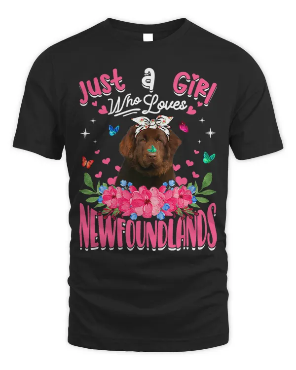 Cute Dog Lover Just A Girl Who Loves Newfoundlands Dog