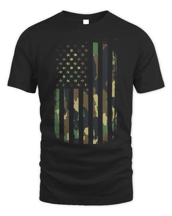 Desert Camo American Flag Military Tactical Camouflage USA