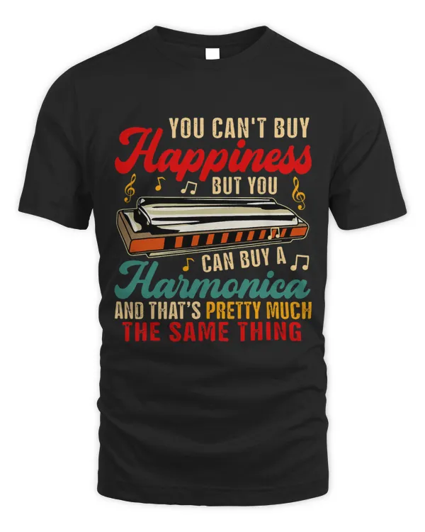 Can Not Buy Happiness But Can Buy Harmonica Funny Instrument