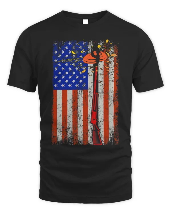 Skeet American Flag Shirt Shooting Shirt Skeet Shooting