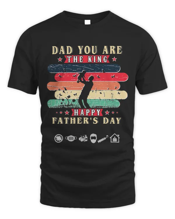 Mens Dad You are The King Fathers Day Plus Size Graphic Tee
