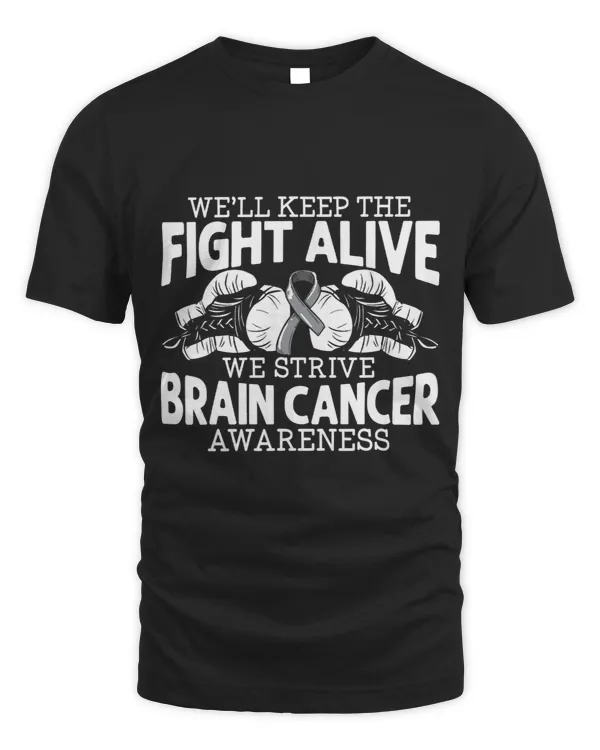 Brain Cancer Awareness Gray Ribbon