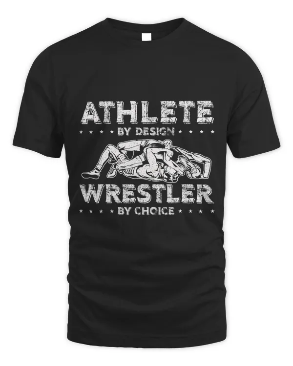 Mens Wrestler by Choice team sport athletic