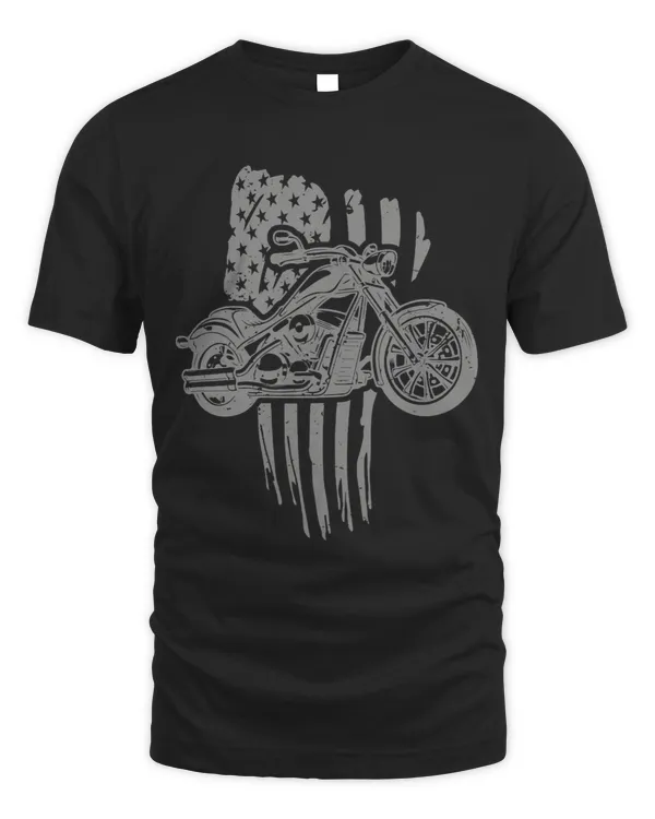 US Motorcycle American Flag 4th of July Fathers Day Riders