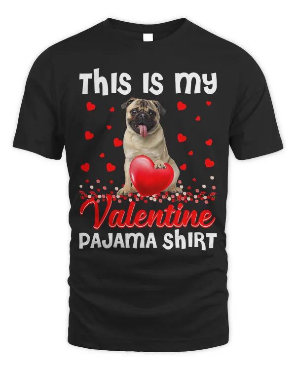 Pug Lover This Is My Valentines Hearts Puppy Lover 240 Pugs Dog