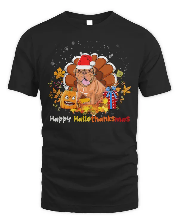 Pug Lover Happy Hallothanksmas Thanksgiving Pug With Pumpkin 242 Pugs Dog