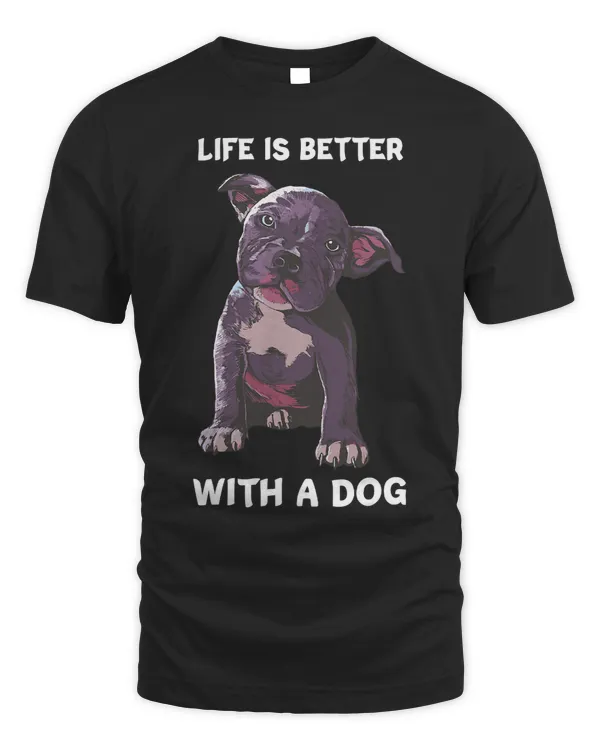 Bully Lover Dog Life Is Better With A Dog Puppy Quote American Pitbull 357 Pitbull Dog