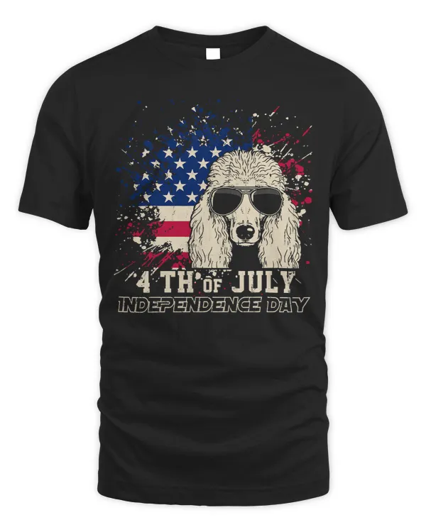Poodles Standard Poodle Dog 4th of July Independence Day 126 Poodle dog