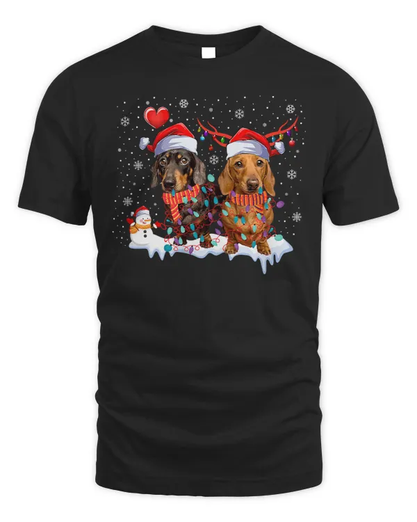 Wiener Dogs Matching Family Group Ugly Christmas Pajama 177 Dachshund Doxie