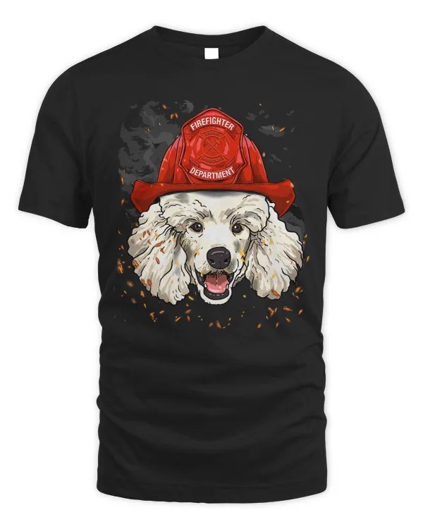 Poodles Firefighter Poodle Dog Lover 135 Poodle dog