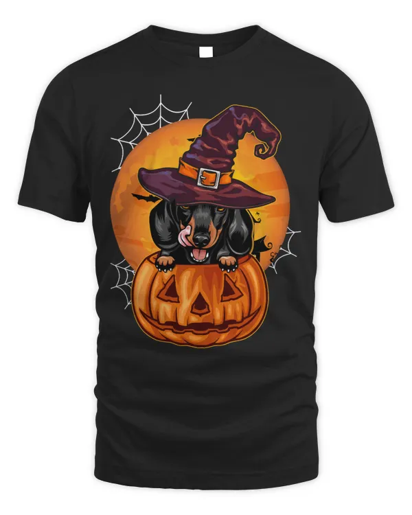 Wiener Funny Dachshund Pumpkin Halloween 229 Dog Lover Dachshund Doxie