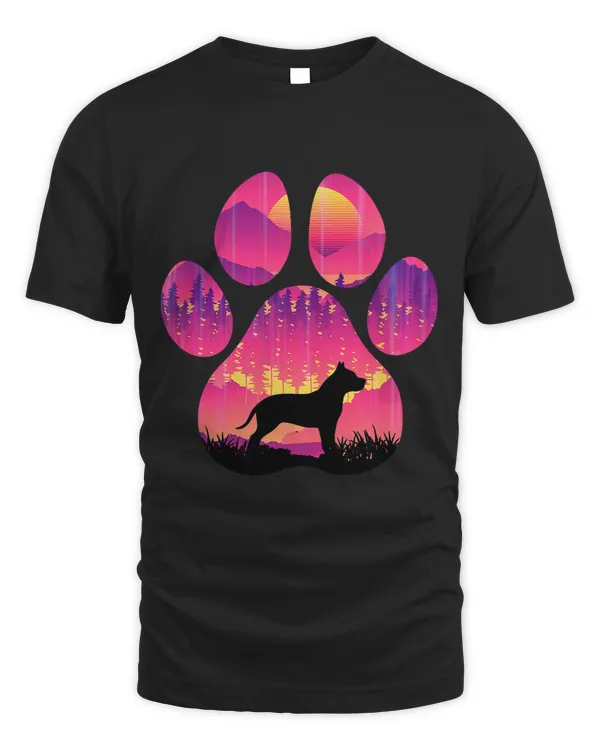 Bully Paw Mom Dad Dog Lover Women Men 139 Pitbull Dog