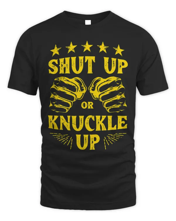 Boxer Shut up or knuckle up fist golden bareknuckle boxer Boxers Dog