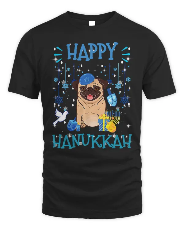 Pug Lover Jewish Menorah Hat Chanukah Hanukkah Jewish Xmas Pre 239 Pugs Dog