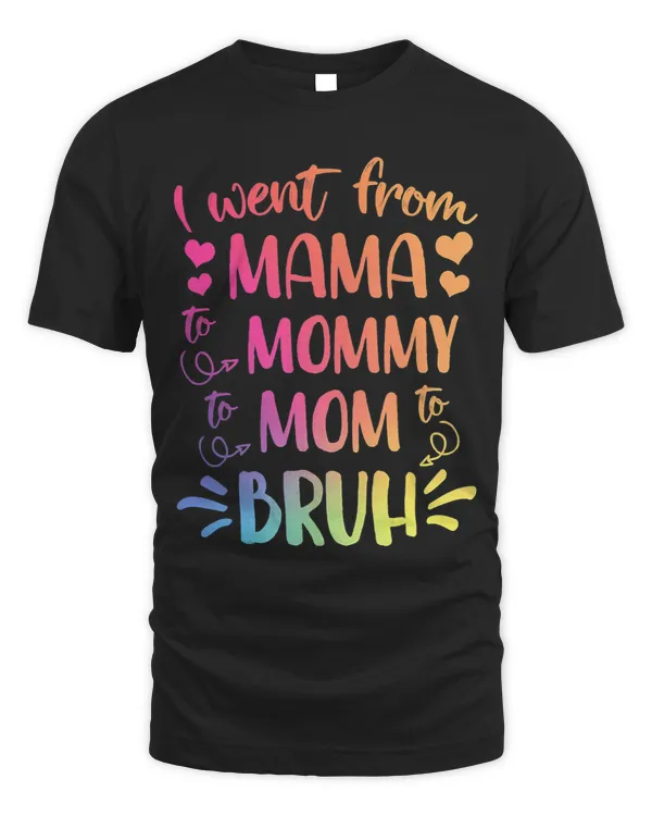I Went From Mama To Mommy To Mom To Bruh Funny Mothers Day