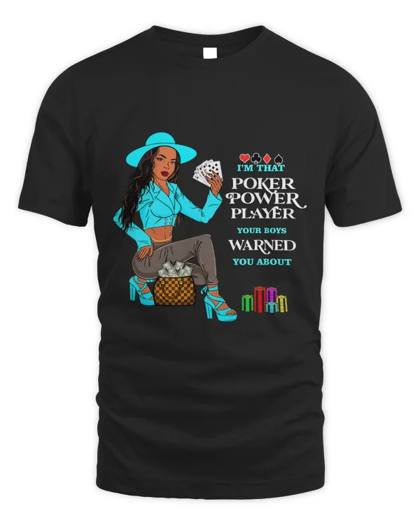Fashion Poker player card games casino lover Melanin queen