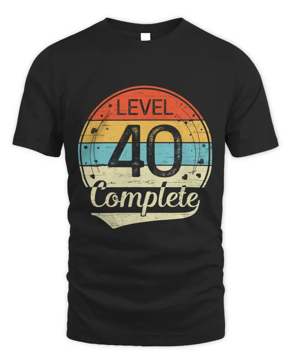 Level 40 Complete Retro 40th Wedding Anniversary