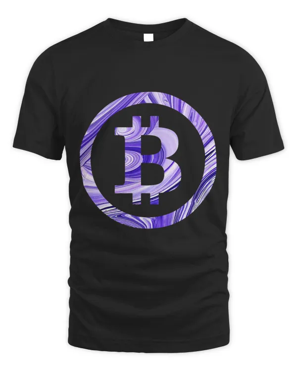 Bitcoin Liquid Swirl Pattern Crypto BTC Cryptocurrency